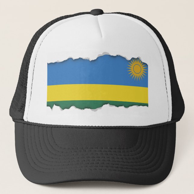 Rwanda Flag Trucker Hat (Front)