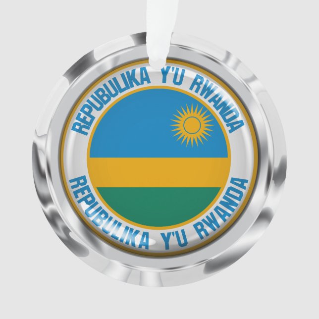 Rwanda Round Emblem Ornament (Front)