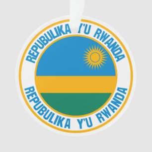 Rwanda Round Emblem Ornament
