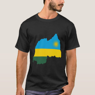 RWANDA  Special Adventure Customisable Black T-Shirt
