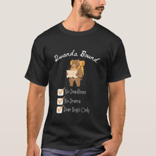 Rwanda Vacation Bear Hugs Only Rwanda T-Shirt