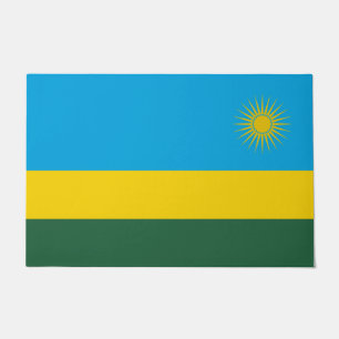 Rwandan Flag (Rwanda) (African Country) Doormat