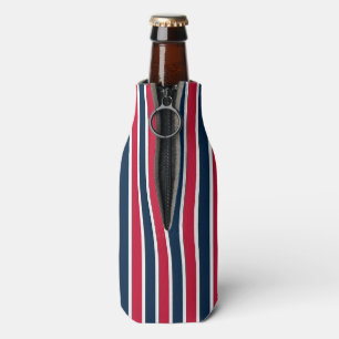 RWB Baseball Coord Stripes 1-BOTTLE COOLER