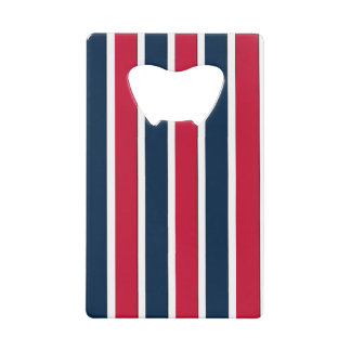 RWB Baseball Coord Stripes 1-CARD BOTTLE OPENER