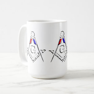 (RWB) Masonic Minds Coffee Mug