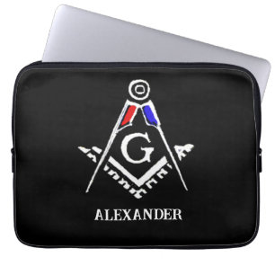 (RWB) Masonic Minds Laptop Sleeve