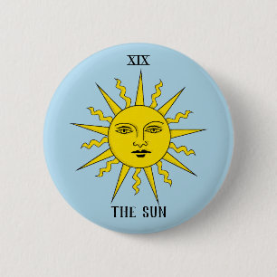 RWS Tarot - The Sun 6 Cm Round Badge
