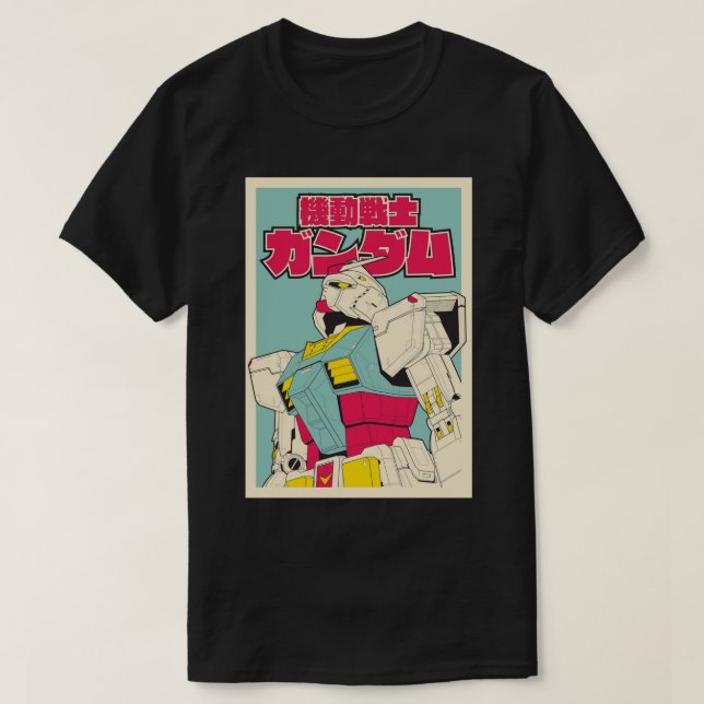 RX-78-2 Gundam Photographic Print T-Shirt (Design Front)