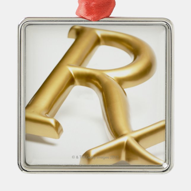 Rx drug sign metal tree decoration (Front)
