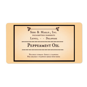 RX Lable / old -vintage / pepermint