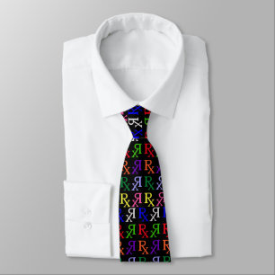 rx logo rainbow black tie