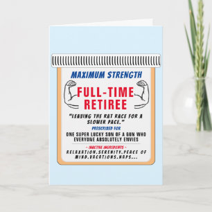 RX Prescription for Retirement Card