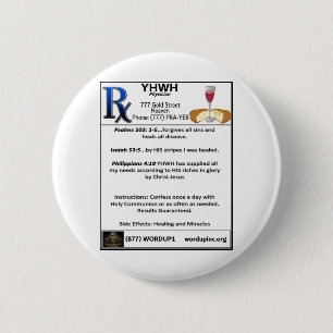 Rx-YHWH 6 Cm Round Badge