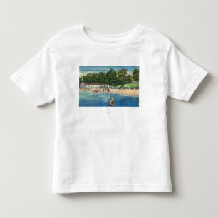 Ryall's Bathing Beach at Saratoga Lake View Toddler T-Shirt