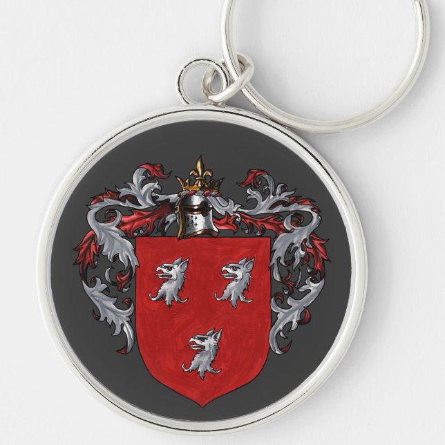 Ryan Coat of Arms Key Ring (Front)
