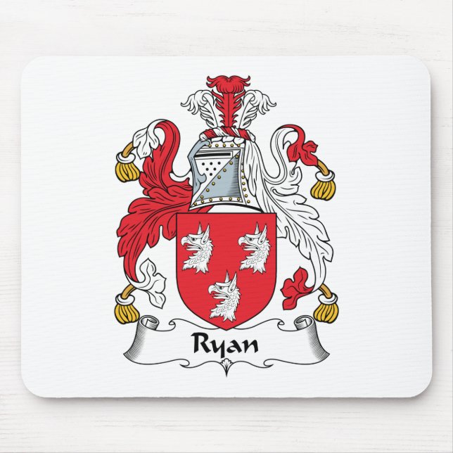 Ryan Family Crest Mouse Pad (Front)
