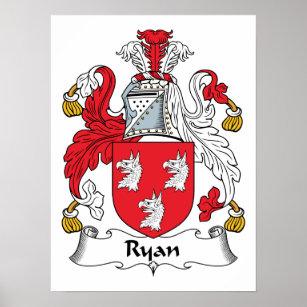 Ryan Family Crest Poster