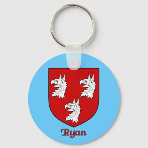 Ryan Family Shield Keychain