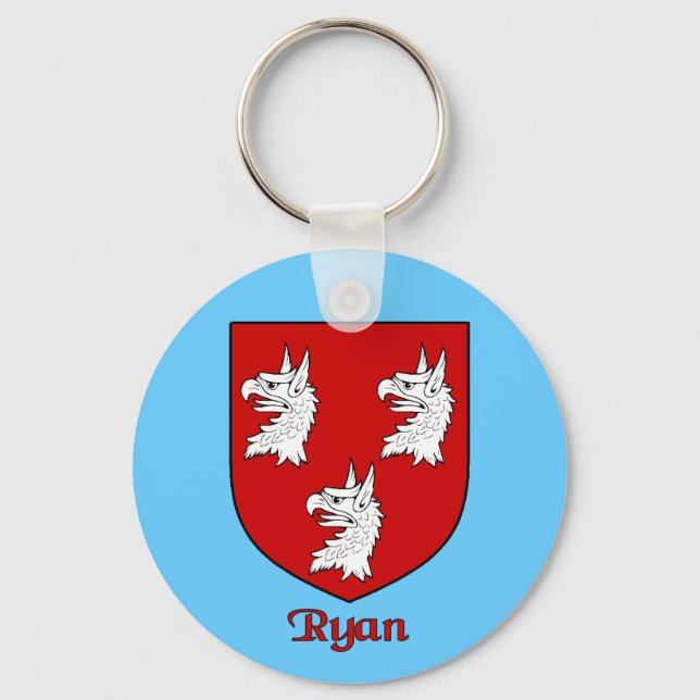Ryan Family Shield Keychain (Front)