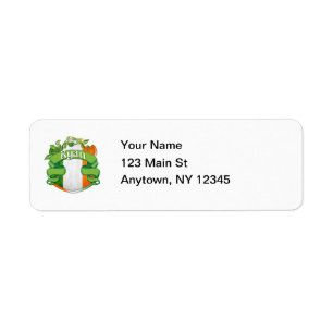 Ryan Irish Shield Return Address Label