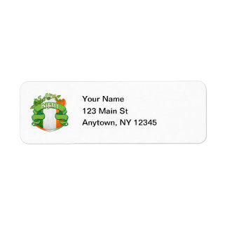 Ryan Irish Shield Return Address Label