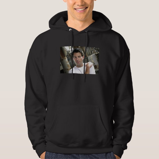 Ryan Kelly Music - Hoodie Black - Plain White T (Front)