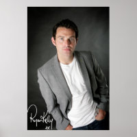Ryan Kelly Music - Poster- Gray-"Signed"