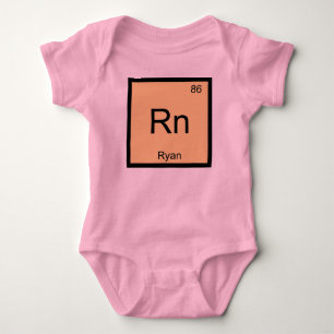 Ryan Name Chemistry Element Periodic Table Baby Bodysuit
