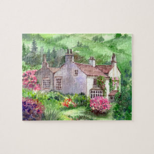 Rydal Mount, William Wordsworth Home Watercolour Jigsaw Puzzle