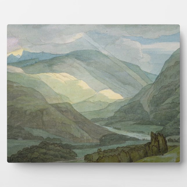 Rydal Water, 1786 (w/c) Plaque (Front)