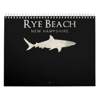Rye Beach New Hampshire - Shark Lover Gifts Calendar