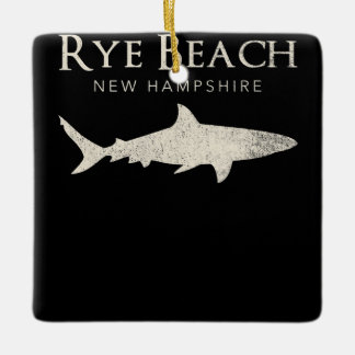 Rye Beach New Hampshire - Shark Lover Gifts Ceramic Ornament