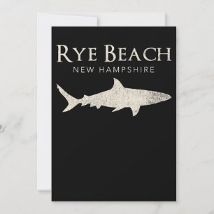 Rye Beach New Hampshire - Shark Lover Gifts Save The Date