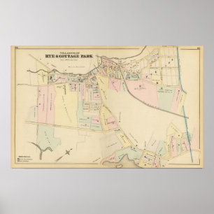 Rye, Cottage Park, New York Poster