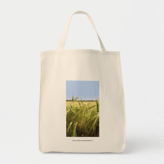 Rye Grain Botanical Nature Tote Bag (Front)