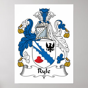 Ryle Family Crest Poster