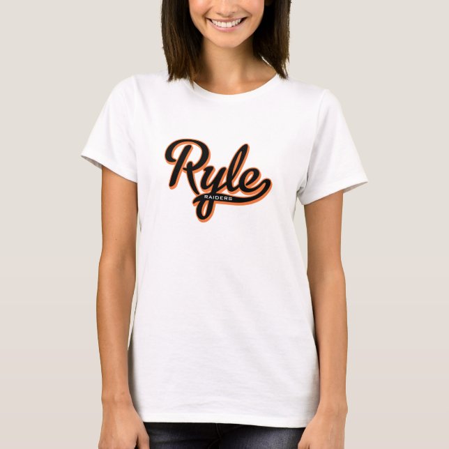 Ryle Raiders Script Baby Doll T T-Shirt (Front)