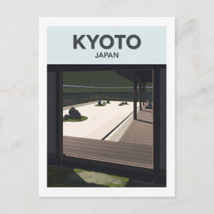 Ryoan-ji Temple Kyoto Japan Travel Keepsake Postcard