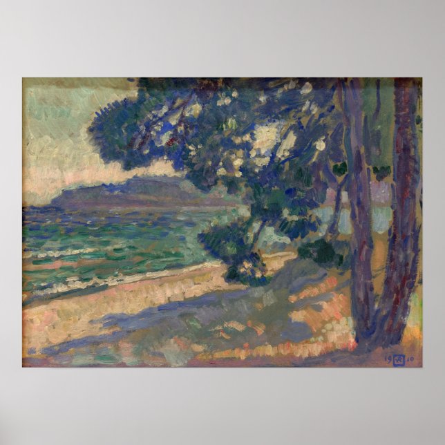 Rysselberghe - Cavalaire Beach Poster (Front)