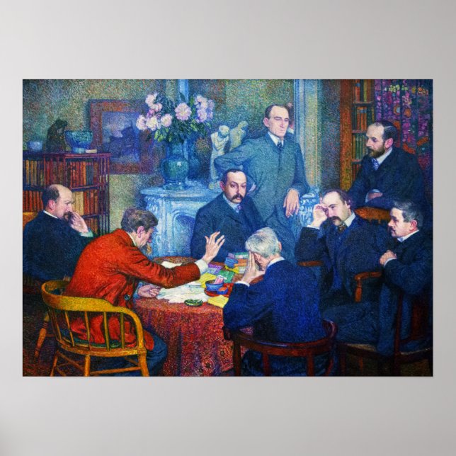 Rysselberghe - The Lecture By Emile Verhaeren Poster (Front)