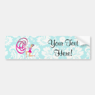 Rythmic Gymnastics Ribbon Bumper Sticker