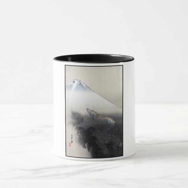 Ryu Shoten: Ascending Dragon over Fuji, Japan Mug (Center)