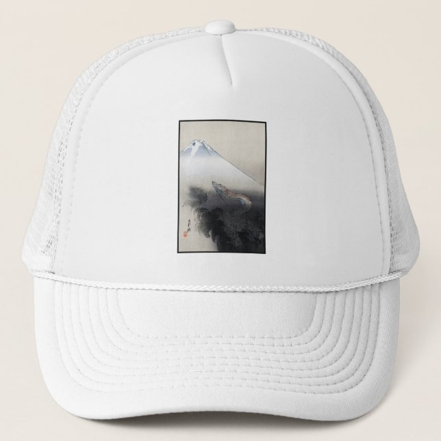 Ryu Shoten: Ascending Dragon over Fuji, Japan Trucker Hat (Front)
