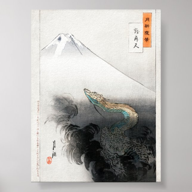 Ryū Shōten by Ogata Gekko (1897) Poster (Front)