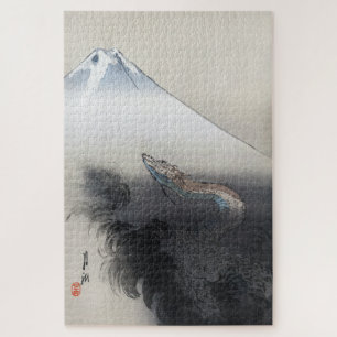 Ryu Shoten Mt. Fuji & Dragon by Ogata Gekko Jigsaw Puzzle