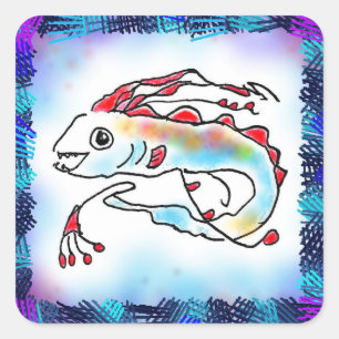 Ryugu Notsukai-chan Square Sticker