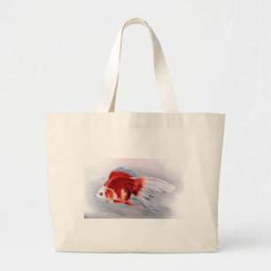 Ryukin goldfish large tote bag