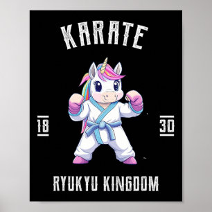 Ryukyu Karate Unicorn - Karateka Japan  Poster