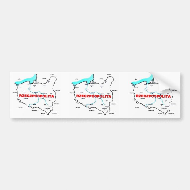 Rzeczpospolita Polska Bumper Sticker (Front)