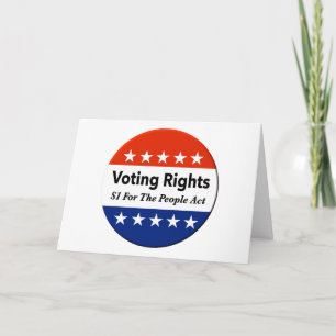 S1 Voting Rights For The People Act Card